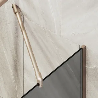 Шторка на ванну MaybahGlass MGV-152-2у 74см бронза