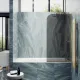 Шторка на ванну MaybahGlass MGV-81-3у 70см золото