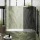 Шторка на ванну MaybahGlass MGV-81-6ш 70см чёрный