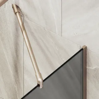 Шторка на ванну MaybahGlass MGV-133-2у 44см бронза