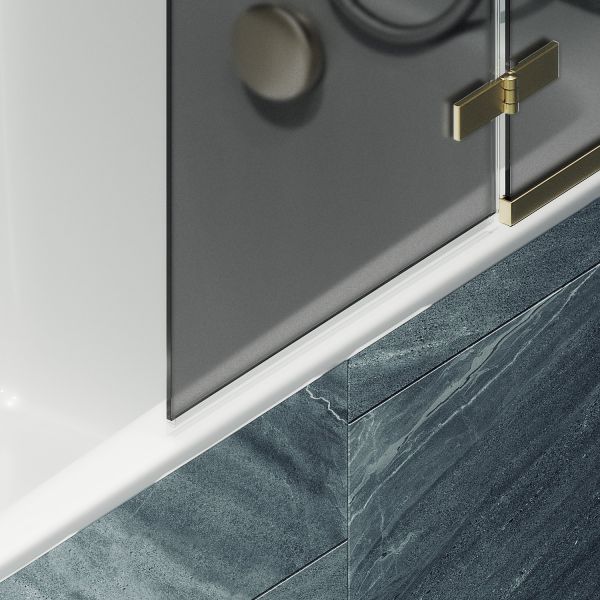 Шторка на ванну MaybahGlass MGV-919-3 99см золото