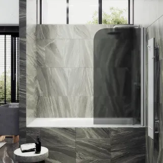 Шторка на ванну MaybahGlass MGV-619-1 70см белый