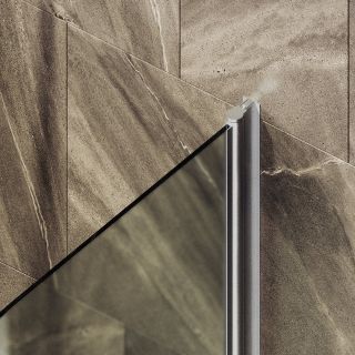 Шторка на ванну MaybahGlass MGV-793-5 80см хром матовый