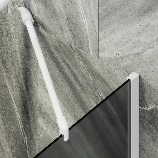 Шторка на ванну MaybahGlass MGV-88-1ш 80см белый