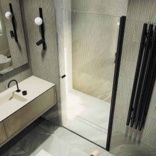 Душевая дверь MaybahGlass MGD-803-6 80см чёрный