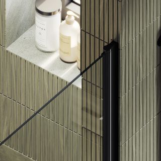 Душевая дверь MaybahGlass MGD-803-6 80см чёрный