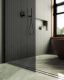 Душевая перегородка MaybahGlass MGD-698-6ш 79см чёрный