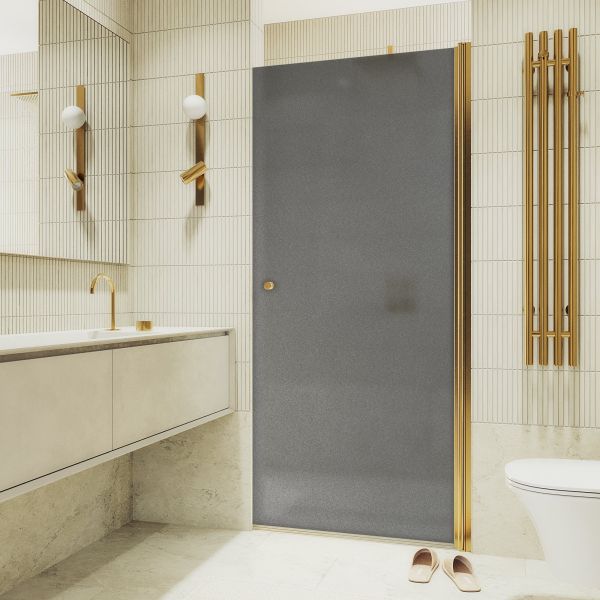 Душевая дверь MaybahGlass MGD-807-3 80см золото