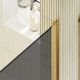 Душевая дверь MaybahGlass MGD-807-3 80см золото