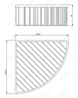 Полка Melana MLN-SYS5002 сатин
