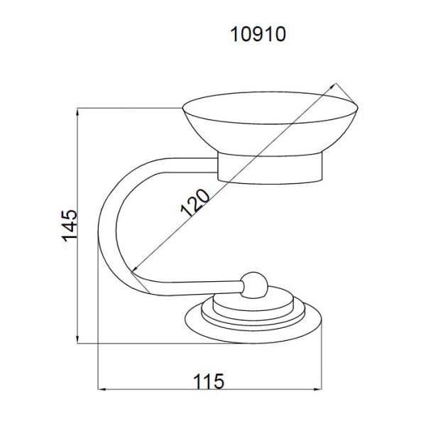 Мыльница Boheme Murano золото 10910-G