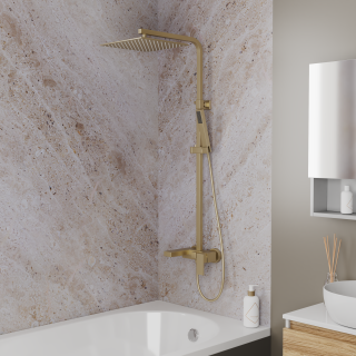 Душевая система DQ матовое золото Bayern.Liszt (DA1513707A04)