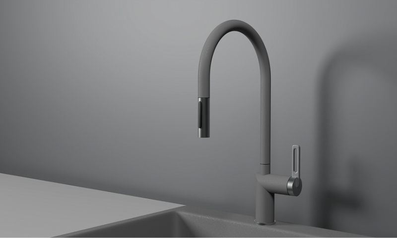 Смеситель для кухни Granula 8172, АЛЮМИНИУМ Алюминиум