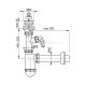 Сифон для раковины AlcaPlast ?40 с пластмассовой решеткой ?63 и подводкой A42P