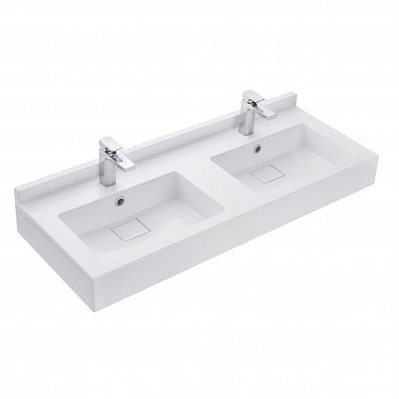 Раковина двойная Акватон Сакура 120см 1A72433KSK010