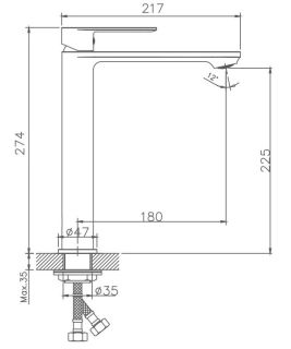 Смеситель для раковины Haiba HB11590-7 чёрный матовый