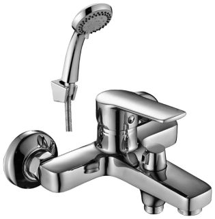 Смеситель для ванны Decoroom с ручным душем хром DR38036