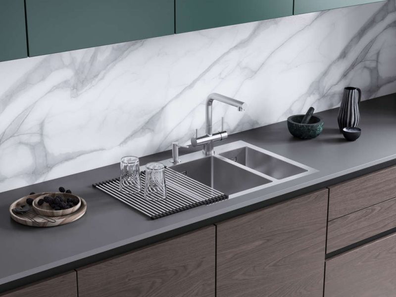 Смеситель для кухни Omoikiri Takamatsu S BN хром