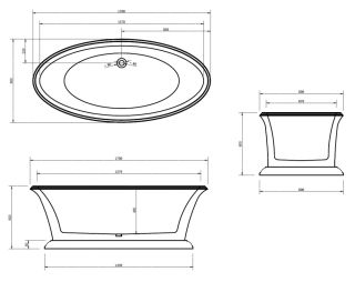 Акриловая ванна ABBER AB9289 170X80