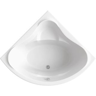 Акриловая ванна Bas Модена 150x150 см (ванна,каркас,слив-перелив, панель, Г/м 6ф Flat латунь, Спинной Г/м «ШИАЦУ» –12 форс.+ г/м для ног 6 форс.Шиацу, 2 подголовника)