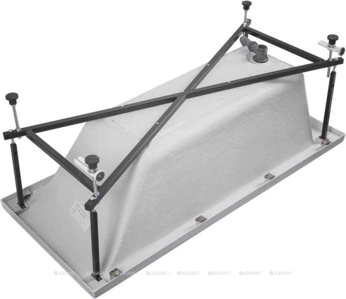 Акриловая ванна Aquanet Bright 347858 155x70 см с каркасом с боковой и фронтальной панелями