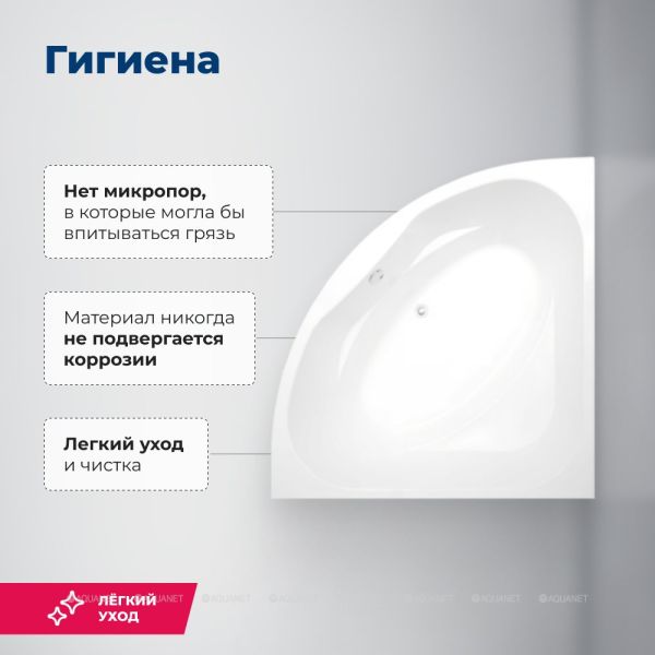 Акриловая ванна Aquanet Vista 254389 150 см с каркасом