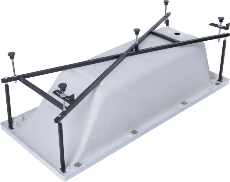 Акриловая ванна Aquanet Bright 347871 180x70 см с каркасом с фронтальной и боковой панелями