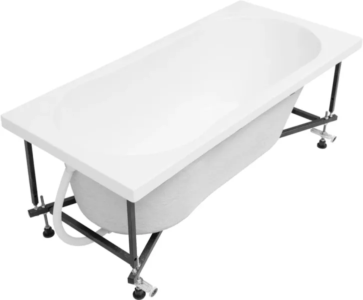 Акриловая ванна Aquanet Light 347153 150x70 см с каркасом и фронтальной панелью