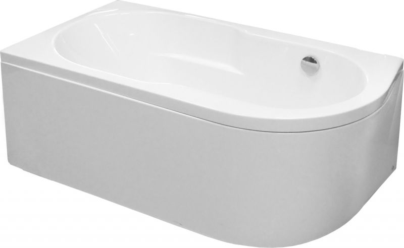 Акриловая ванна Royal Bath Azur левая 160x80см белый RB614202L