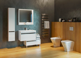 Тумба под раковину Акватон Капри 80см белый 1A230201KP010