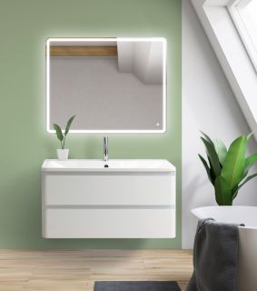 Тумба под раковину BelBagno подвесная 80x50см Bianco Lucido ALBANO-800-2C-SO-BL