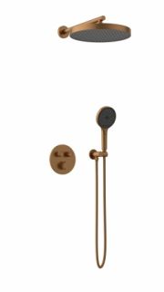 Душевая система с термостатом AltroBagno Bilancia 040417 RaSp медь матовая