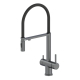 Смеситель для кухни с гибким изливом AltroBagno Flusso 050203 GrMt оружейная сталь