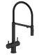 Смеситель для кухни с гибким изливом AltroBagno Flusso 050204 NeOp 	черный матовый 