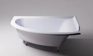 Ванна из искусственного камня Astra-Form Анастасия 01010024 правая 182x125 см белый глянец