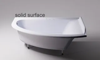 Ванна из искусственного камня Astra-Form Анастасия 01010064 правая 182x125 см белый матовый