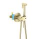 Гигиенический душ со смесителем Aquatek Европа AQ1021BG шлифованное золото