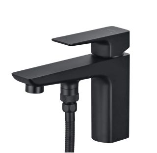 Смеситель на борт ванны Aquatek Вега AQ1044MB чёрный матовый