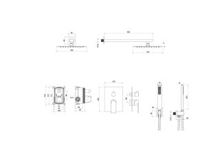 Душевая система Aquatek Лира AQ1472CR хром