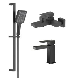 Комплект для ванны Aquatek Либра AQ1630MB чёрный матовый