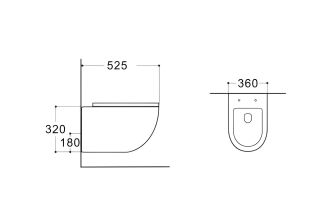 Унитаз Aquatek Европа AQ1901-MG подвесной с сиденьем Микролифт