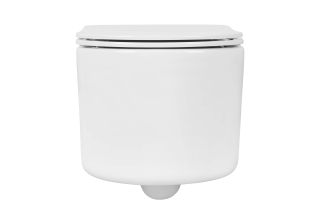 Унитаз подвесной Aquatek Мия AQ2004T-00 безободковый с легкосъемным сиденьем Soft Close смыв торнадо