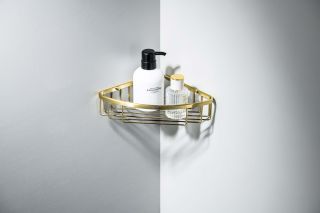 Угловая полка Aquatek AQ4906BG шлифованное золото