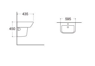 Полупьедестал для раковины Aquatek AQ5441-00