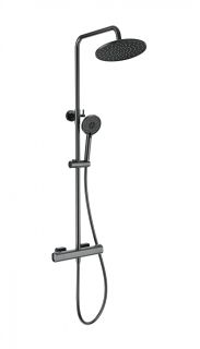 Душевая стойка Wonzon & Woghand Stay 1 WW-B3051-A-BGG с термостатом тёмный графит