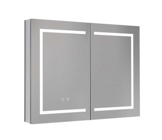 Зеркало-шкаф с подсветкой Aquatek AQ7904-MLC 90 см хром