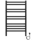 Электрический полотенцесушитель Aquatek Поларис AQ EL KO1090BL П10 50x90см чёрный муар