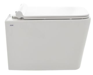 Подвесной унитаз AQUAme AQM2003 с крышкой-сиденьем белый глянцевый