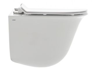 Подвесной унитаз AQUAme AQM2005 с крышкой-сиденьем белый глянцевый