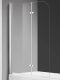 Шторка на ванну AQUAme AQM2852B 120см хром
